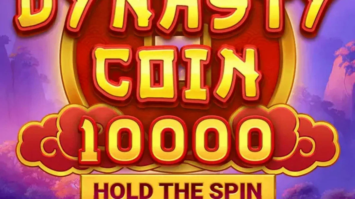 Tampilan visual slot Dynasty Coin 10,000 dengan tema oriental yang megah