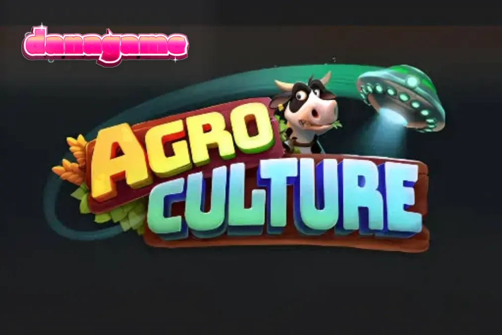 Tampilan visual slot AgroCulture dengan elemen peternakan dan alien